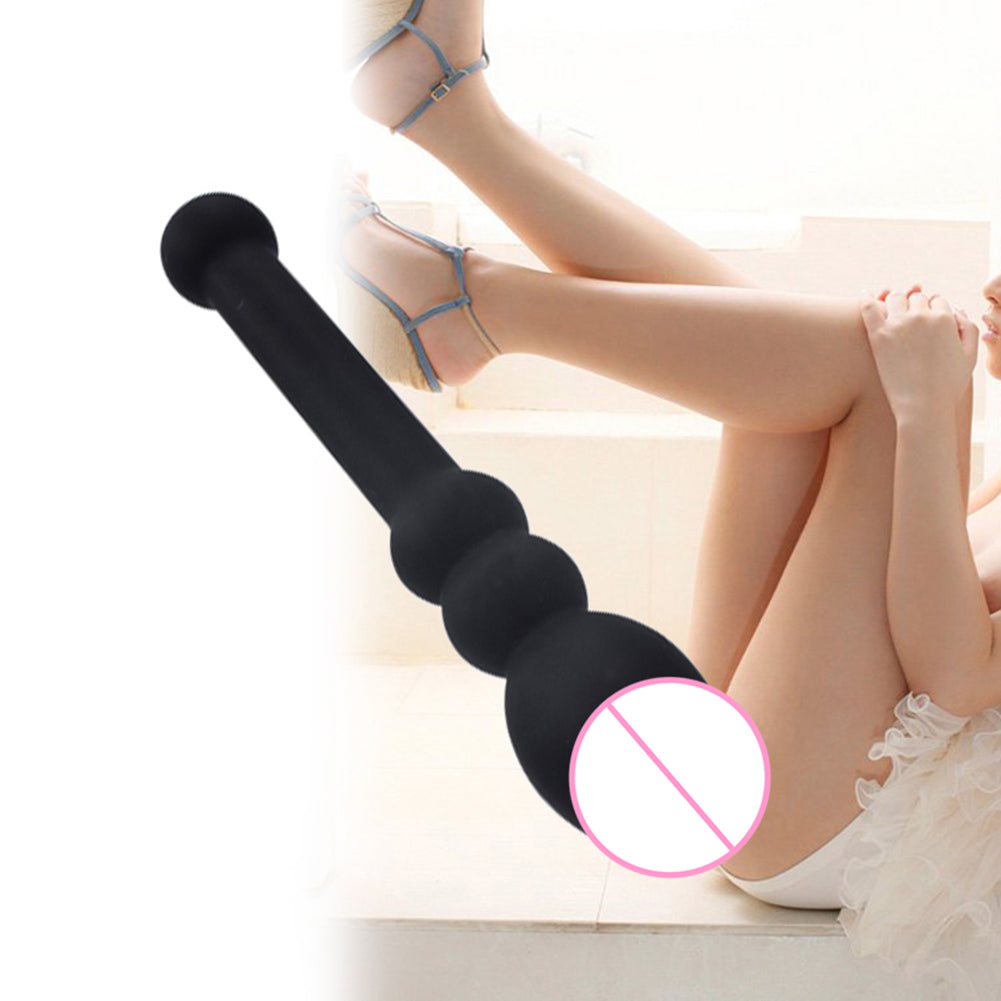 Women Silicone Masturbation Massager Dildo Smooth Butt Anal Plug Adult Sex Toy