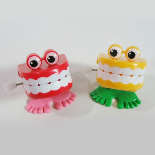 Cute Cartoon Jumping Tooth Baby Kids Dental Educational Clockwork Wind-up Toy