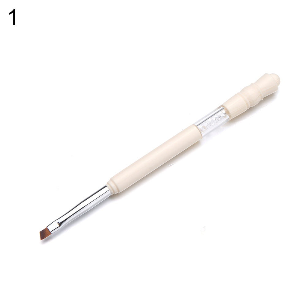 Nail Art UV Gel Clear Faux Crystal Detail Liner Painting Drawing Pen Brush Tool