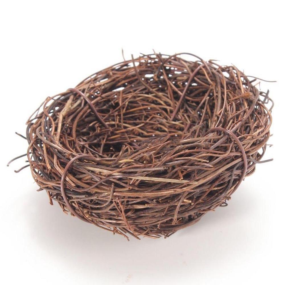 12/10/8/6 cm Vine Bird Nest House Home Decoration Craft Photo Prop Ornament