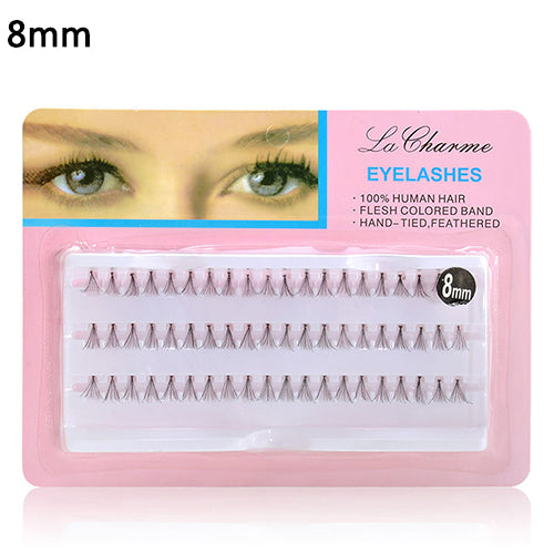 60Pcs/Tray Women's False Eyelashes Beauty Makeup Cluster Eye Lash Extensions
