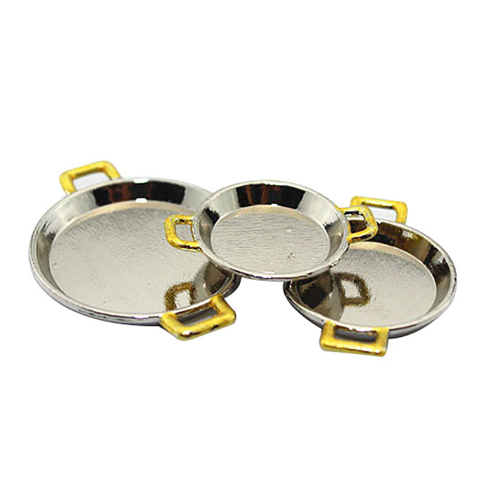 3Pcs Mini Plate 1:6 1:12 Simulation Model Toy Dollhouse Accessories Home Decor