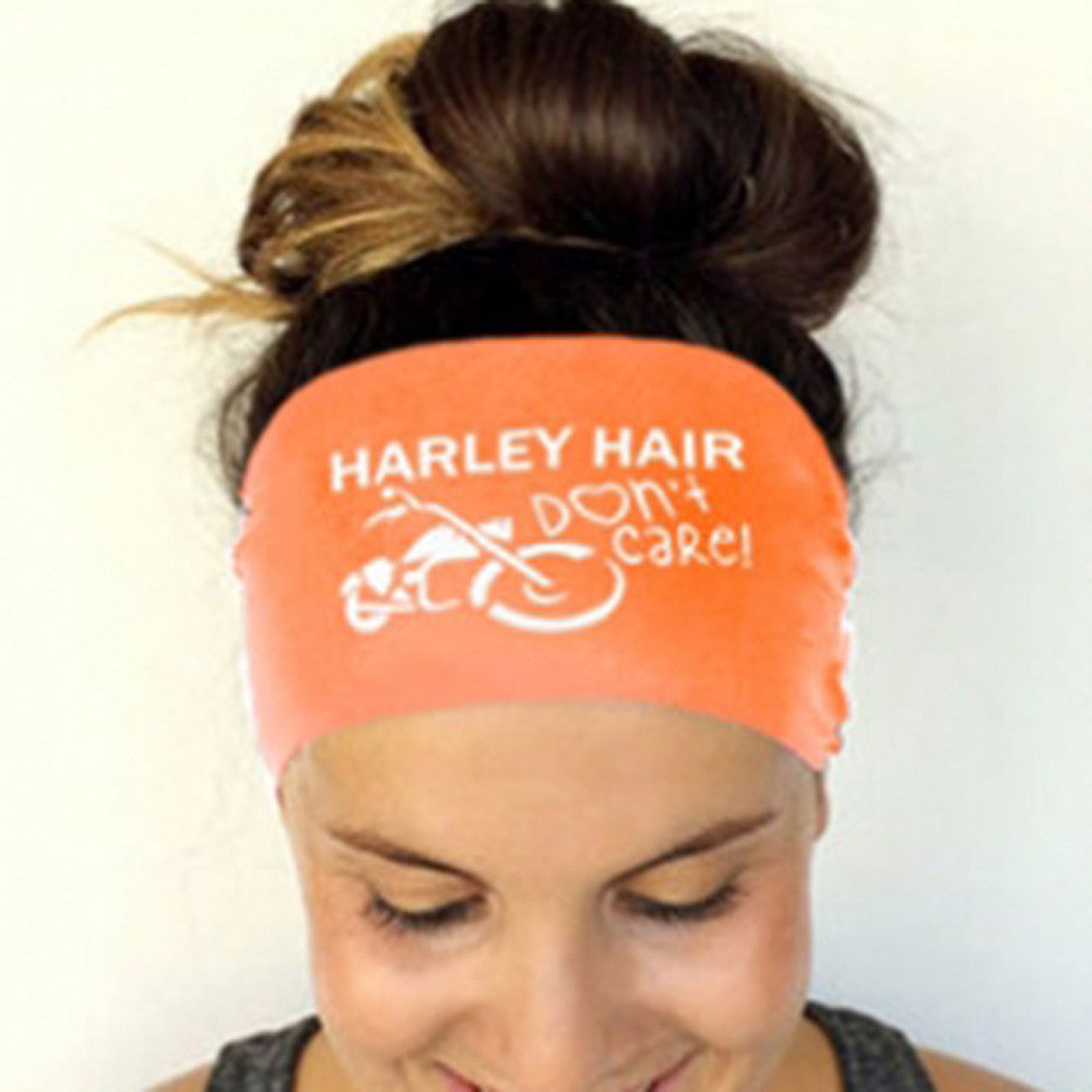 local STORE Ladies Letter  Sports Yoga Sweatband Gym Stretch Headband Hair Band