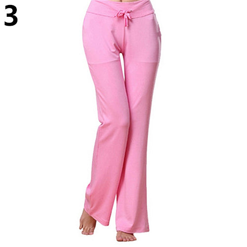 Women's Fashion Modal Comfortable Yoga Gym Sports Square Dance Long Pants