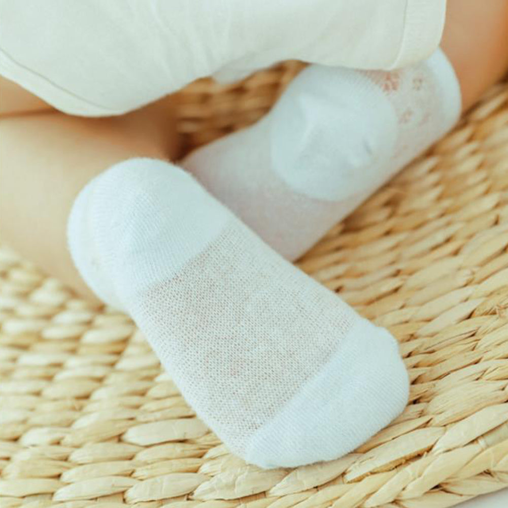 5 Pairs Baby Infants Summer Cotton Mesh Breathable Soft Ultrathin Short Socks