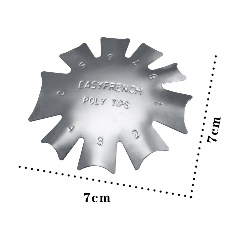 Easy French Nail Smile Line Precise Guide Edge Trimmer Nail Art Stencil Template