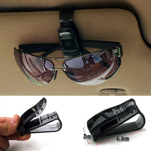 Fashion Black Auto Car Vehicle Visor Glasses Sunglasses Ticket Card Holder Clip