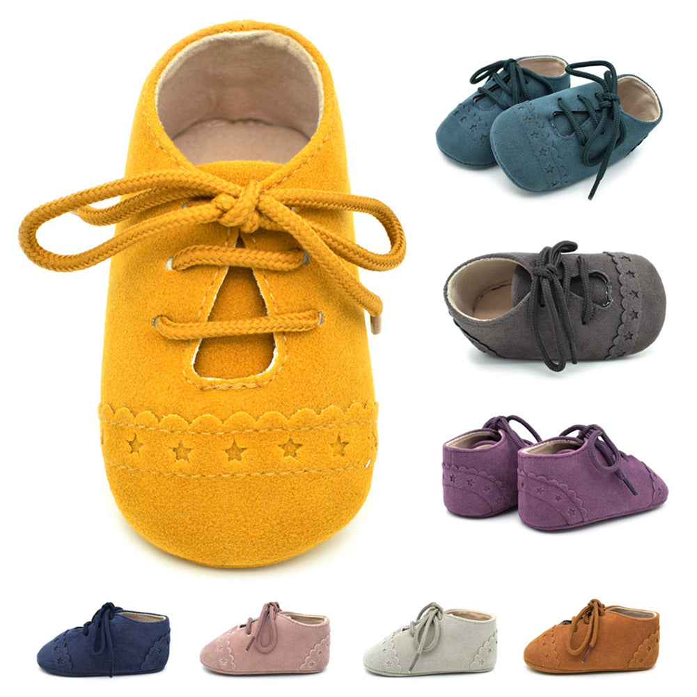 Fashion Toddler Baby Boys Girls Faux Leather Shoes Soft Flats Casual Prewalker