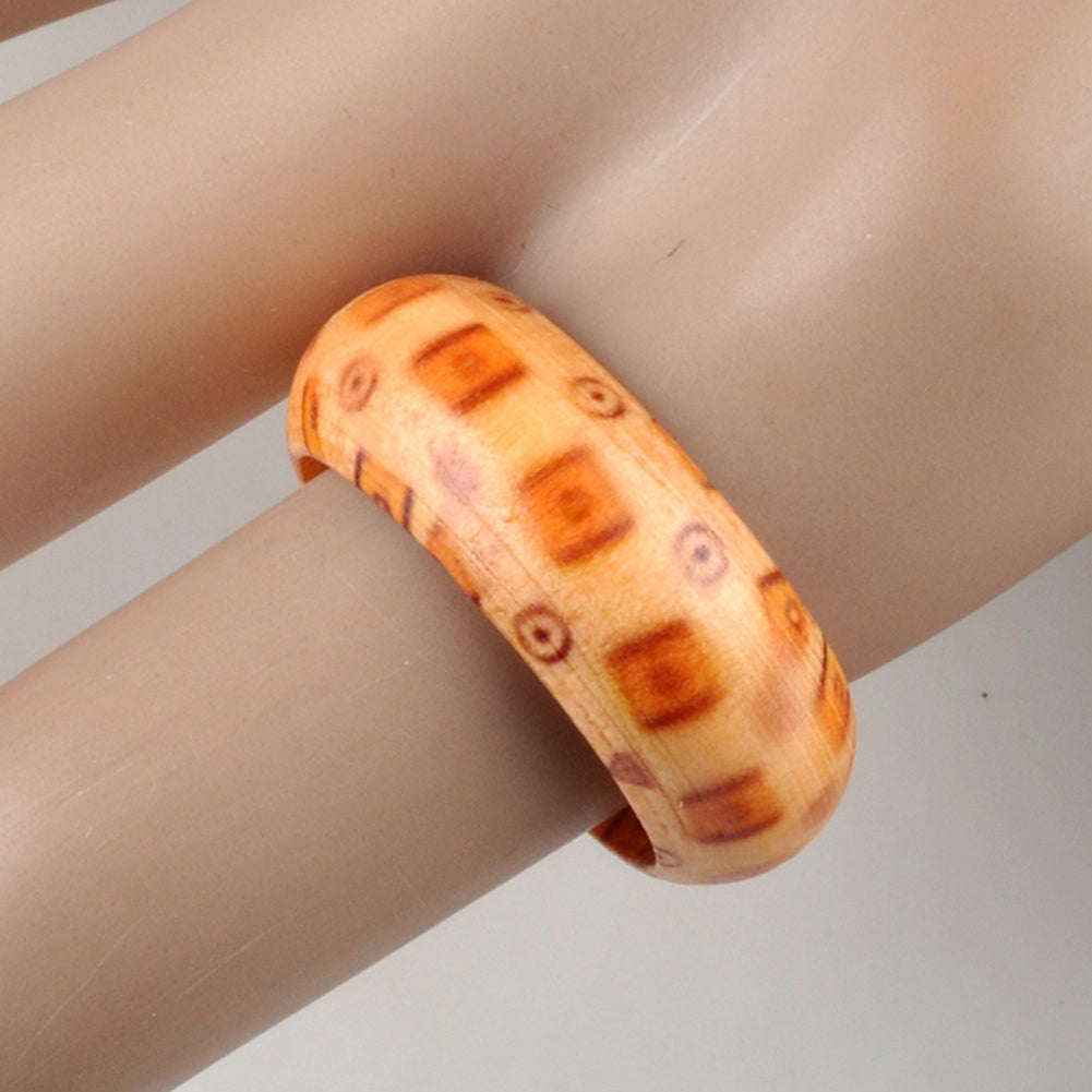 10Pcs Fashion Women Natural Wood Rings Set Band Mixed Color Club Jewelry Gift