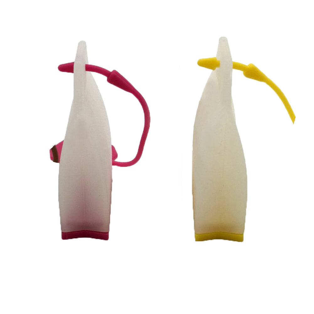 2Pcs Silicone Loose Leaf Tea Infusers Tea Bag Shape Herbal Spice Strainer Filter