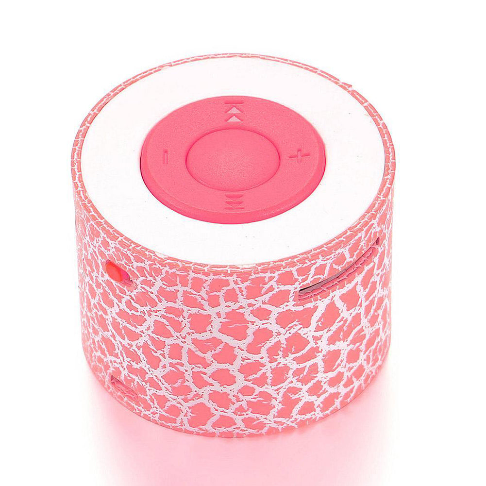 3.5mm Portable USB Bluetooth Crack Pattern Mini Stereo Speaker Wireless MP3