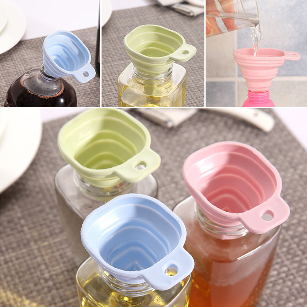 Retractable Mini Funnel Transferring Liquid Oil Perfume Household Kitchen Tool