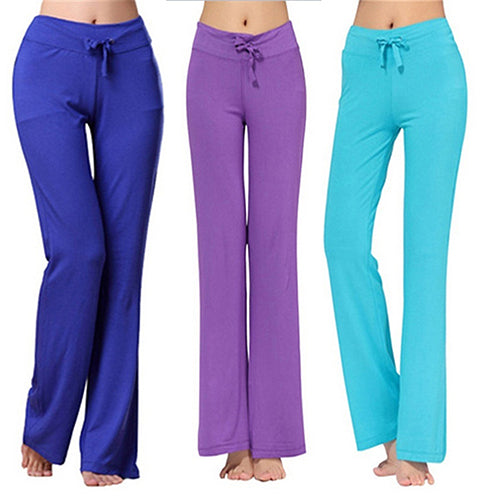 Women's Fashion Modal Comfortable Yoga Gym Sports Square Dance Long Pants