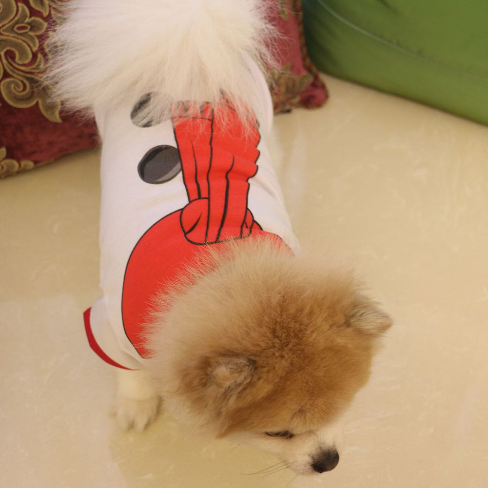 Pet Dog Cat Fashion Snowman Style Clothes Puppy Christmas Costumes Apparel