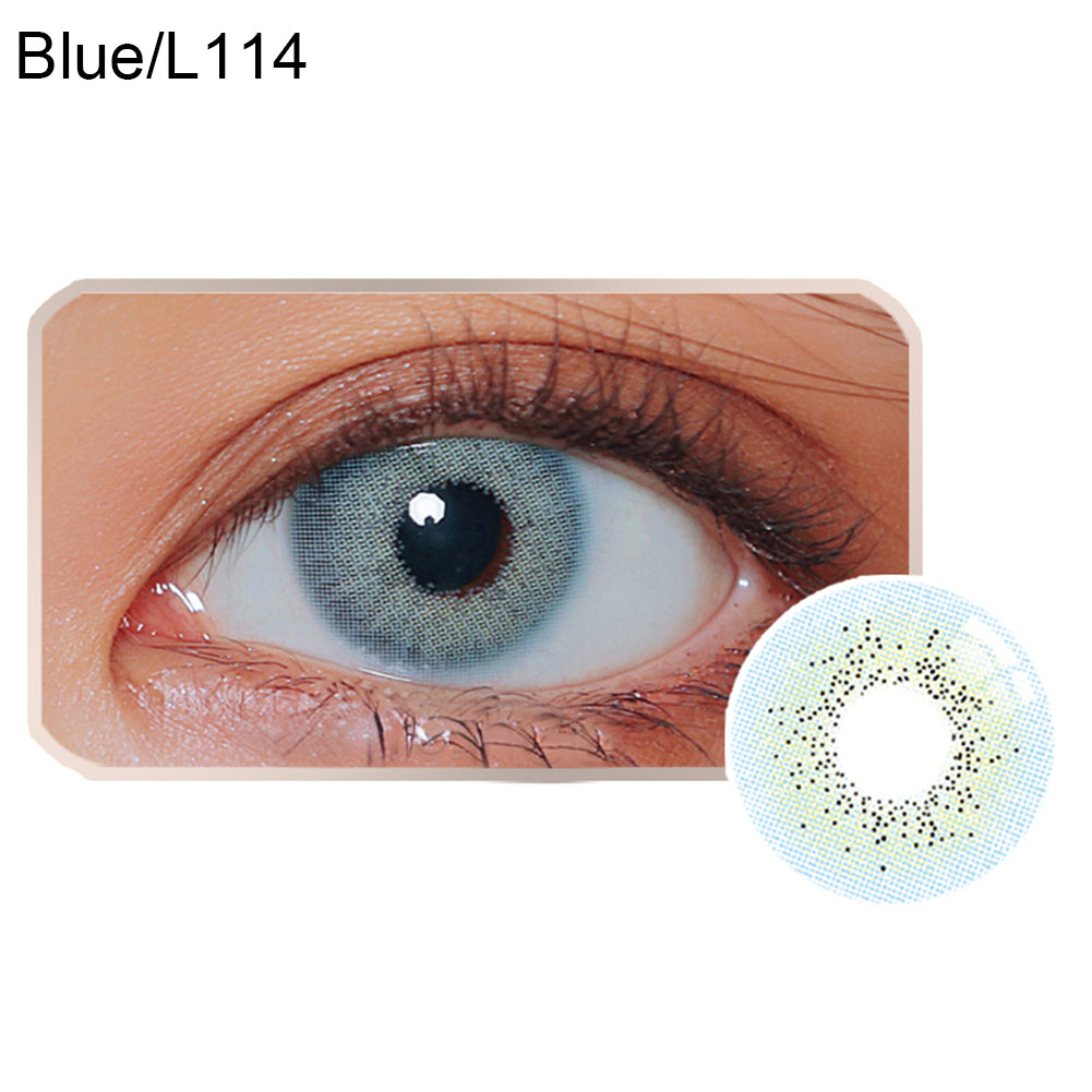 1Pair 1Year Fashion Unisex Blue Sky Gray Jade Green Coloured Contact Lens Lenses