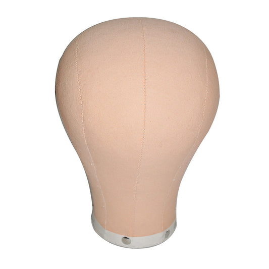 21-23 Inch Cork Canvas Block Head Mannequin Model for Hair Lace Wigs Making