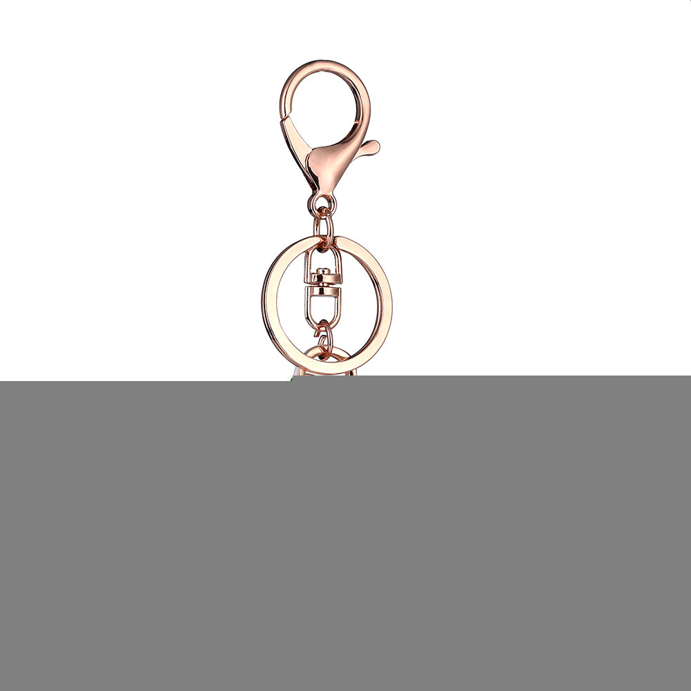 Glossy Rhinestone High Heel Sandal Decor Pendant Key Ring Handbag Ornament Gift