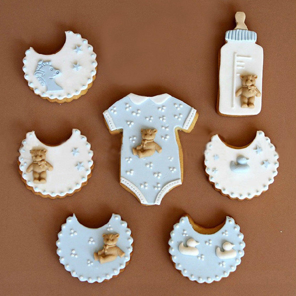 3Pcs/Set Baby Shower Themed Biscuit Cookie Pastry Cutters Tool Cake Baking Mold