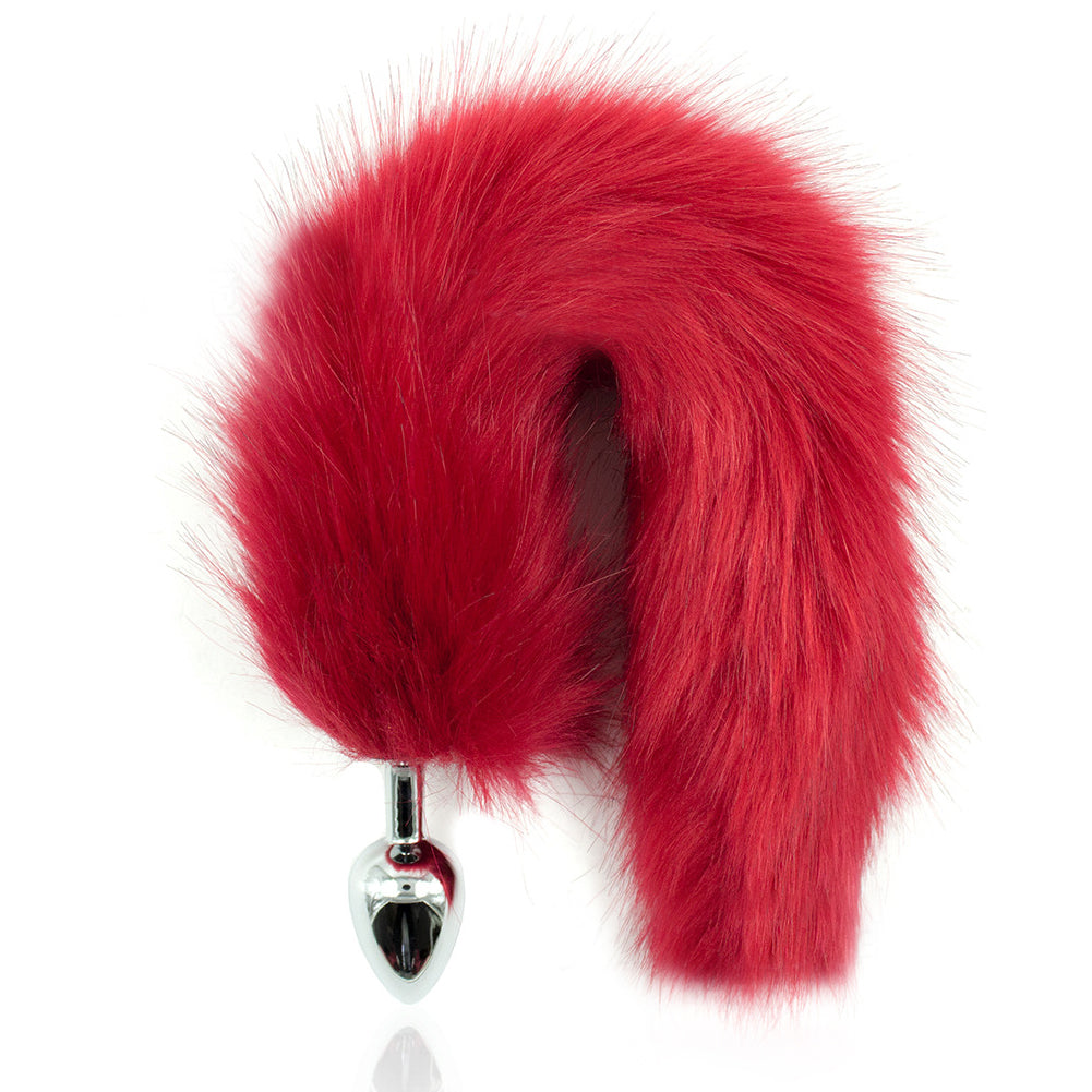 Adult Women Faux Fox Tail Anal Plug Stainless Steel Butt G-Spot Toys Sex Product