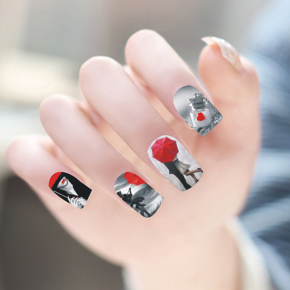 Graceful Eiffel Tower DIY Nail Art Sticker Finger Tip Manicure Decal Decoration