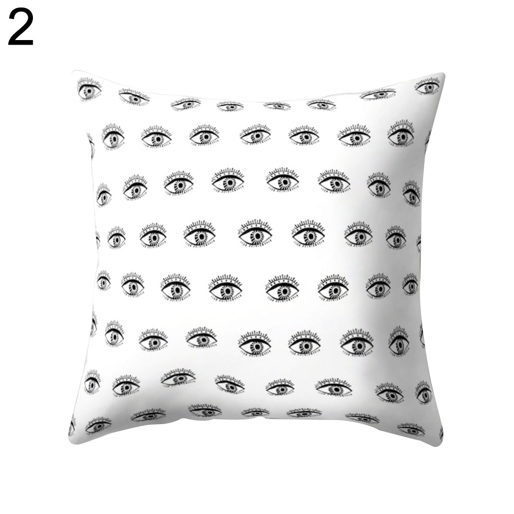 Eyes Print Pattern Throw Pillow Case Bed Sofa Waist Cushion Cover Home Decor