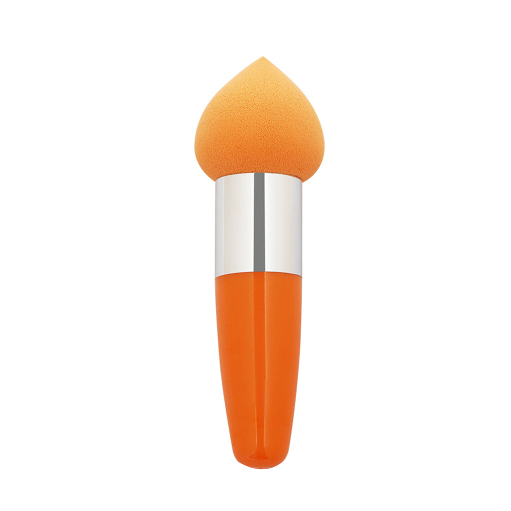 Cute Soft Peach Shape Head Cosmetic Make Up Foundation Sponge Face Puff Stick