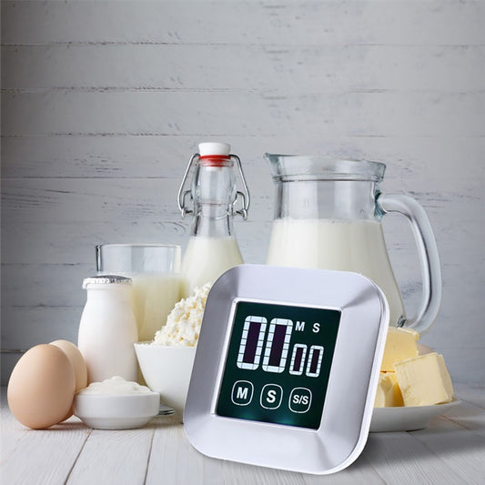 Digital Touch Screen Practical Kitchen Timer Alarm Clock Cooking Backlight