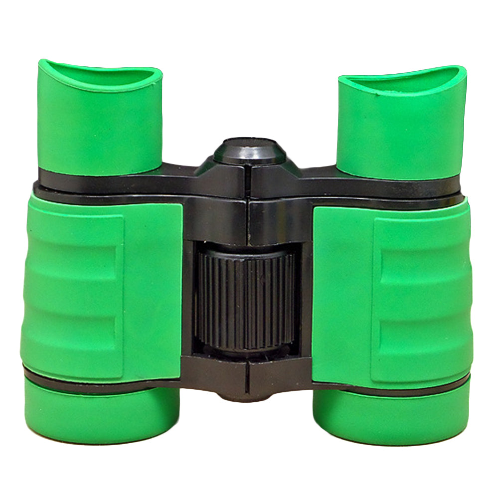 4X Magnification 30mm Objective Colorful Kids Child Mini Compass Binoculars Toy