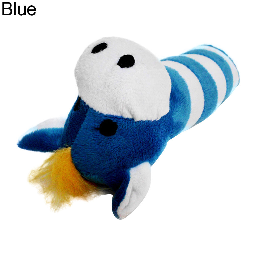 Pet Puppy Cat Dog Chew Bite Toy Elephant Hippo Pattern Teething Plush Toy