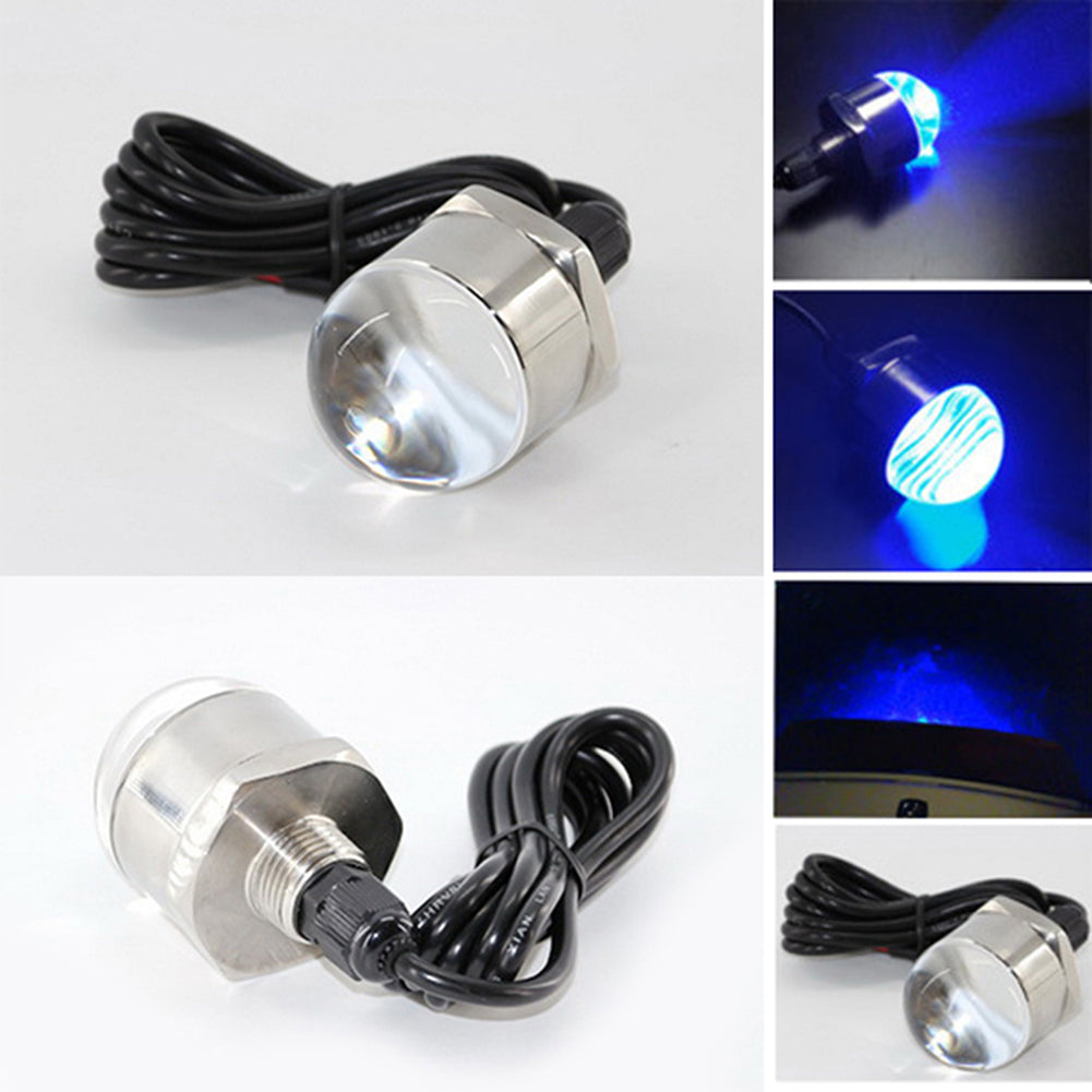 12V LED Light Boat 1/2inch NPT Marine Underwater Diving Swimming Waterproof Bulb