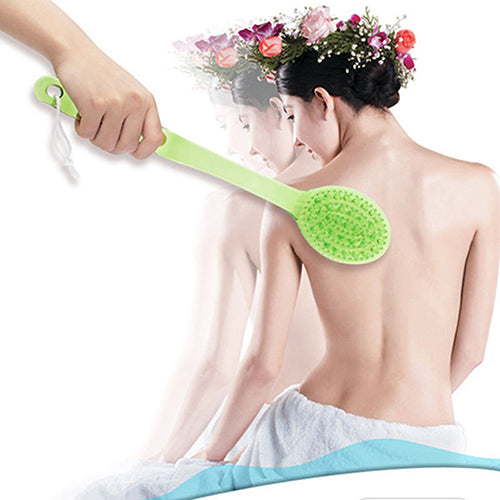 Long Handled Body Bath Shower Back Brush Scrubber Massager Skin Cleaning Tool