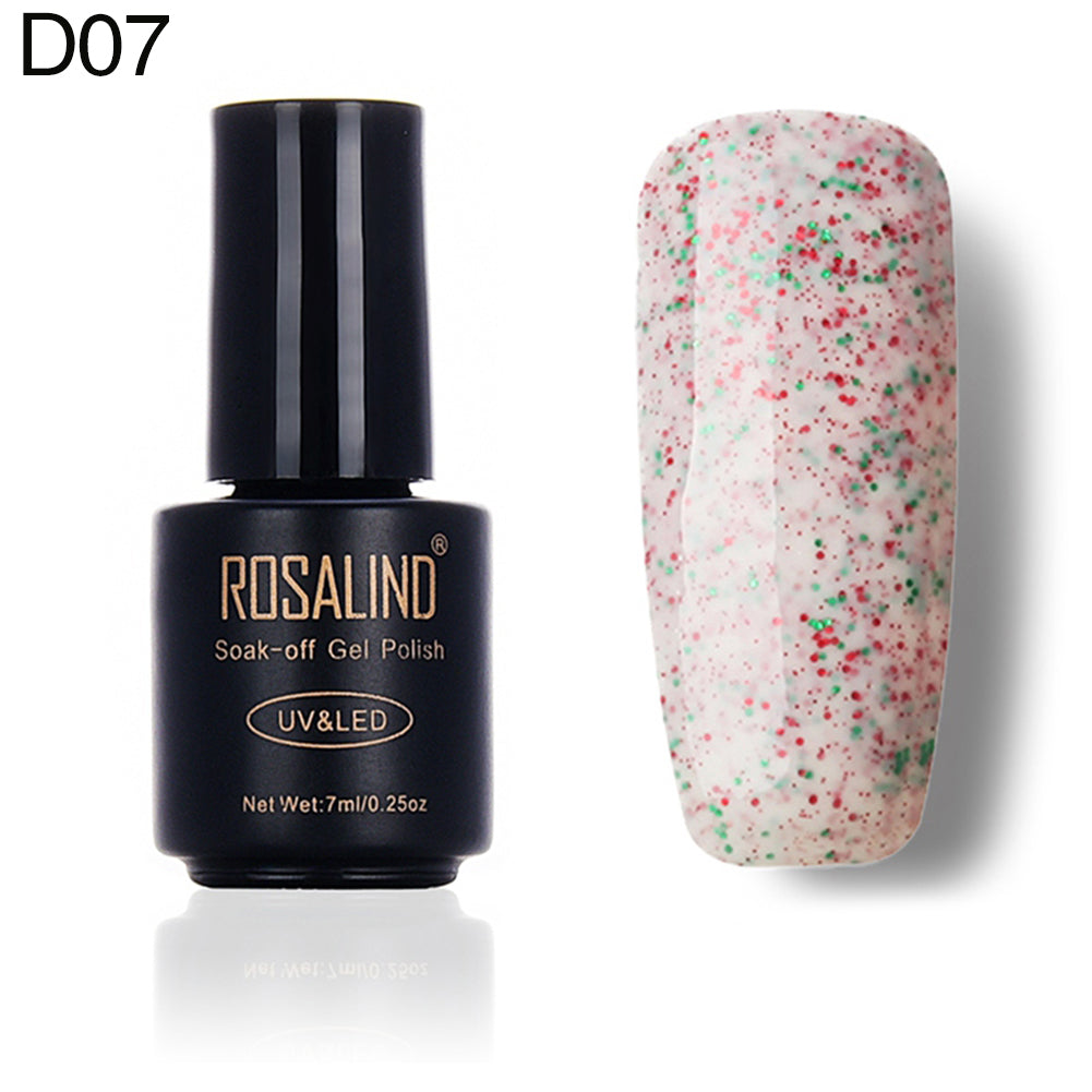 7ml Long Lasting UV Nail Gel Polish Glitter Enamel Nail-painting Manicure Tools