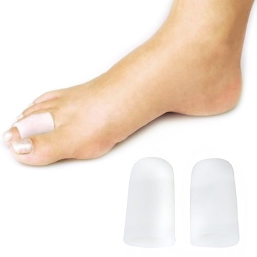 1 Pair of Silicone Footcare Protective Toe Caps to Prevent Blisters Corns