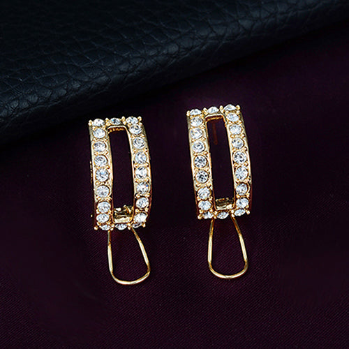 Formal Party Crystal Chain Charm Necklace Earring Bracelet Ring Jewelry Set Gift