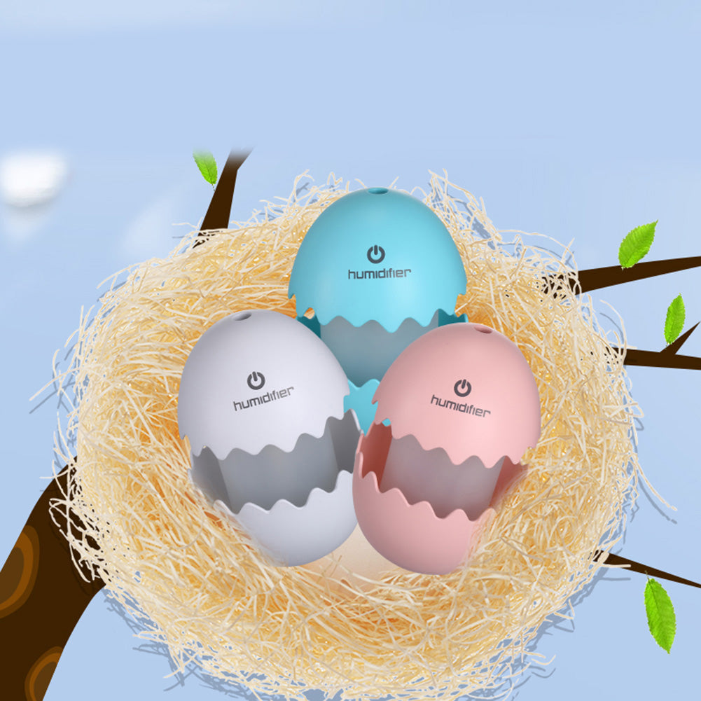 Mini Creative Egg Colors Changing Silent Night Light Household USB Humidifier