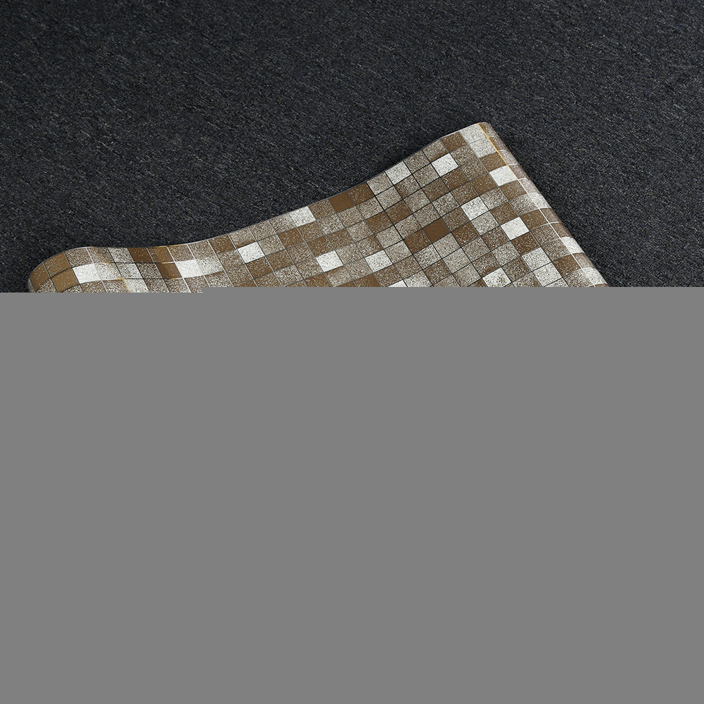 45x200cm Mosaic Aluminum Foil Self-adhensive Kitchen Anti Oil Wall Sticker