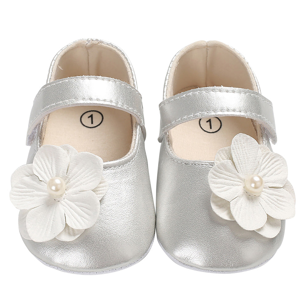 Cute Baby Girls Infants Autumn Flower Shoes Prewalker Footwear First Walker