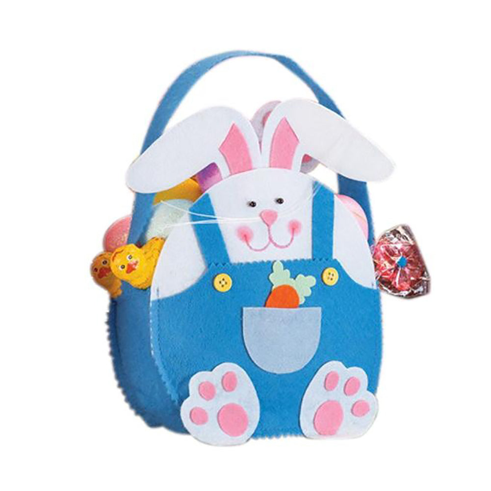 Cute Cartoon Rabbit Bunny Easter Gift Candy Cloth Bag Basket Party Accessory