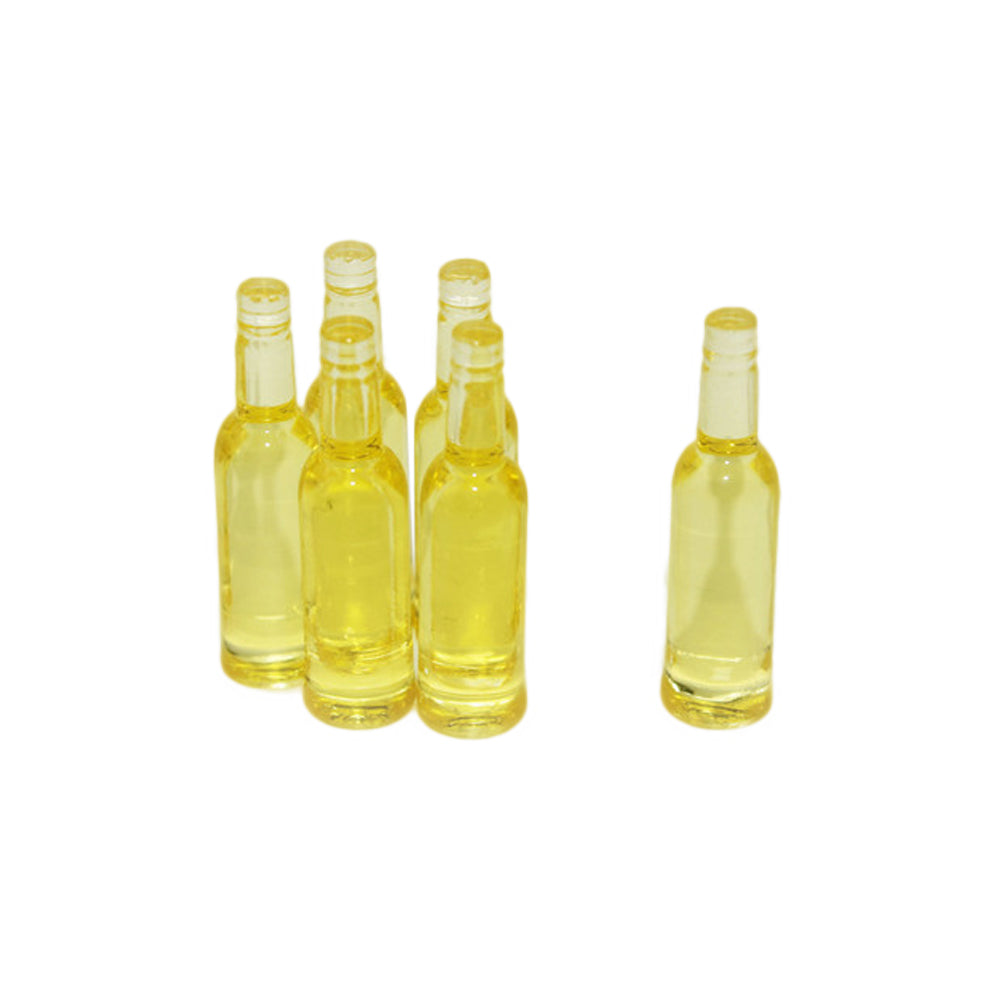 6Pcs Dollhouse Miniature Beer Bottle Dining Drinks Simulation Kitchen Toy Gift