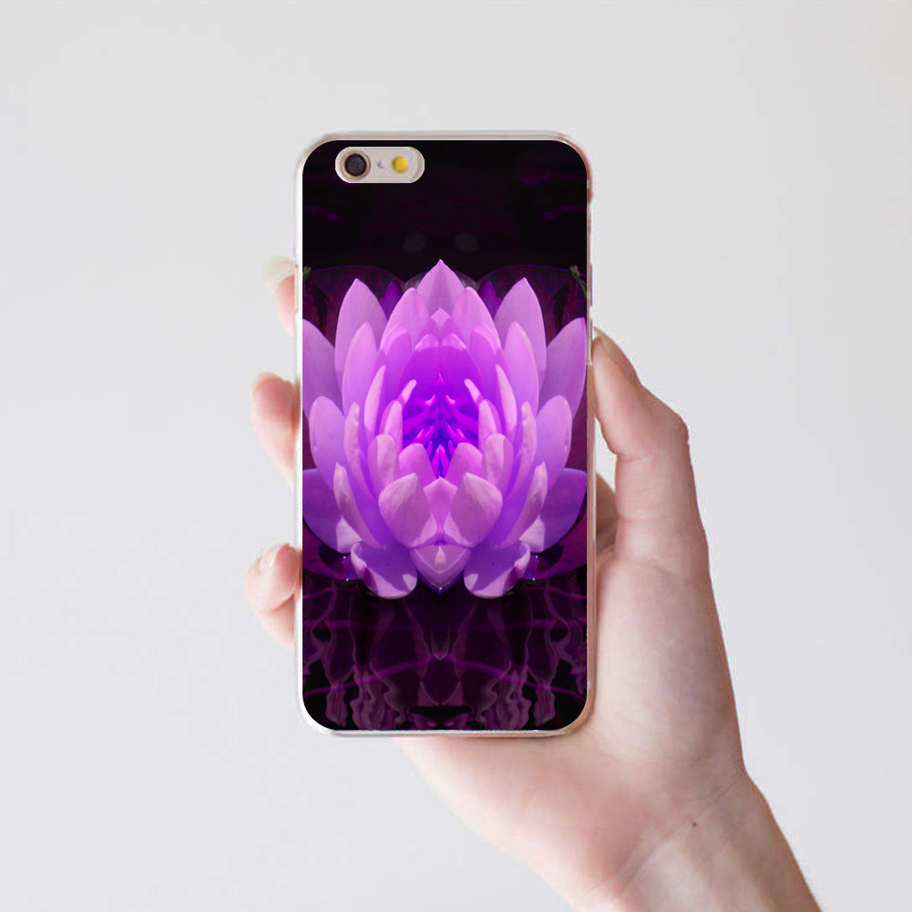 Fuchsia Lotus Flower Phone Case Cover for iPhone 6 6S 7 Plus Samsung Galaxy S6