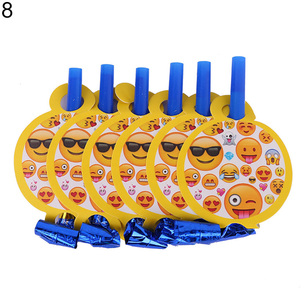 Cute Emoji Smile Cry Baby Kids Birthday Party Event Decoration Supplies Set