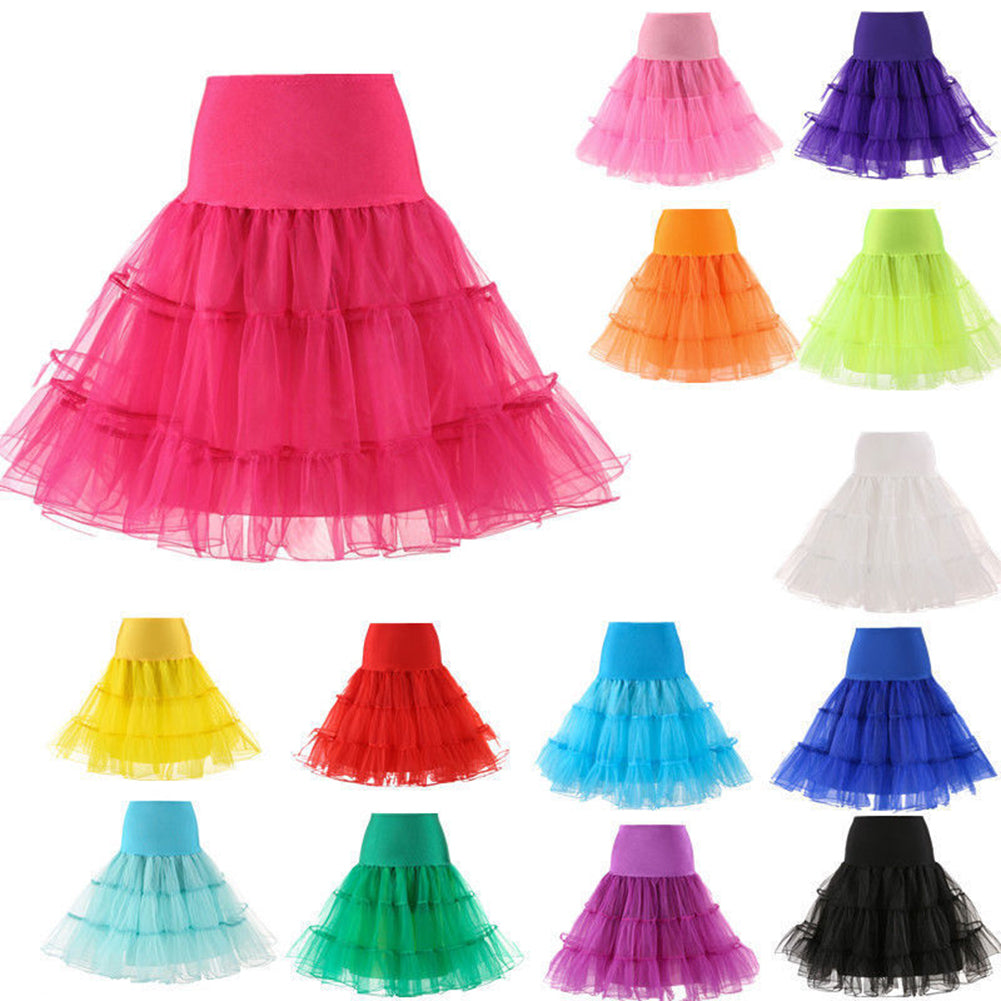 Girls' Vintage Underskirt Swing Petticoat/Rockabilly Lovely Tutu/Fancy Net Skirt