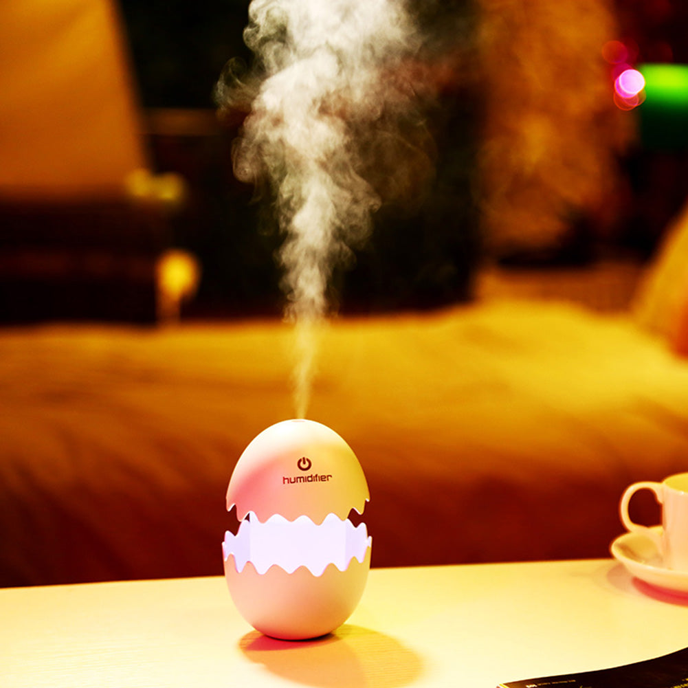 Mini Creative Egg Colors Changing Silent Night Light Household USB Humidifier