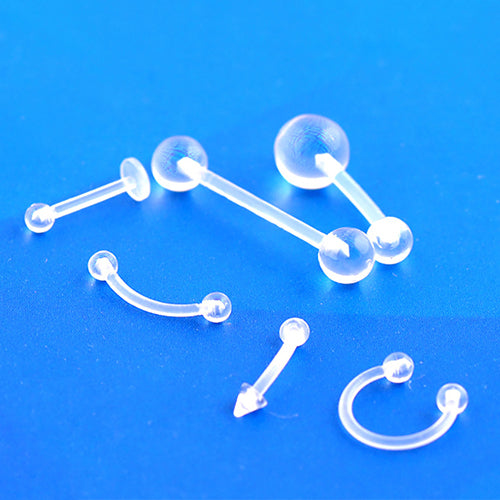 6Pcs/Set Belly Ring Barbell Eyebrow Lip Tongue Stud Nose Ring Body Piercing