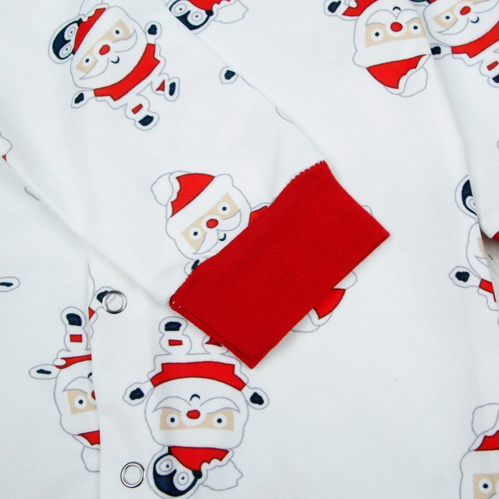 Cartoon Baby Santa Claus Long Sleeve Romper Christmas One-piece Jumpsuit