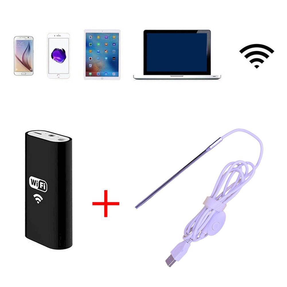 WiFi Endoscope 4.9mm Lens Ear Nose Medical Borescope Inspection Otoscope Camera