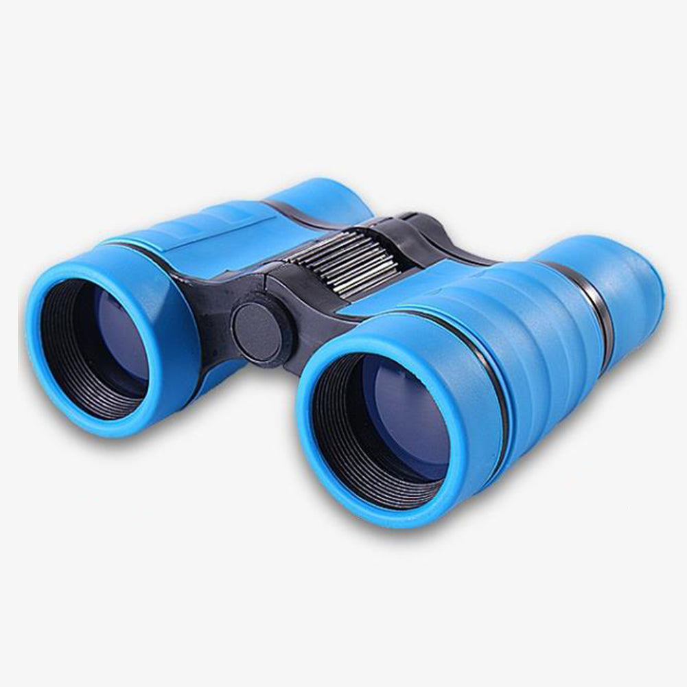 4X Magnification 30mm Objective Colorful Kids Child Mini Compass Binoculars Toy