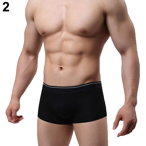 Men's Fashion Summer Sexy Breathable Underwear Bulge Pouch Boxer Shorts Briefs