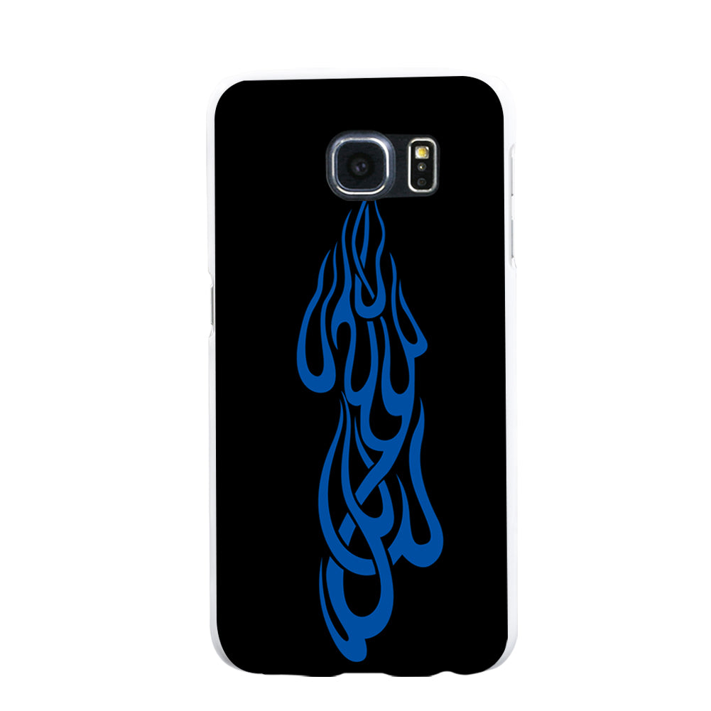 Flame Pattern Plastic Phone Case Cover for iPhone 6 7 Samsung Galaxy S4 S5
