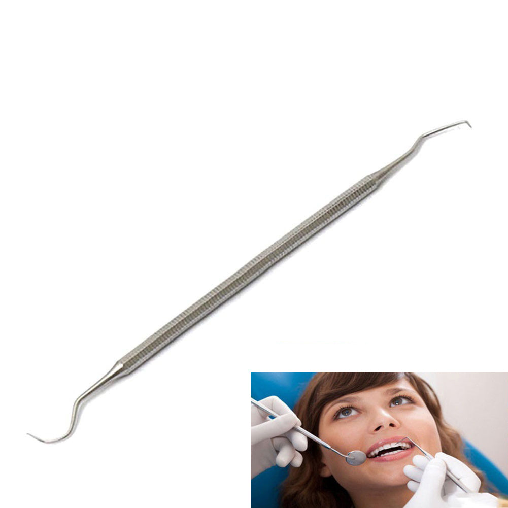 Stainless Steel Double End Hook Tooth Probe Dental Teeth Clean Hygiene Toothpick